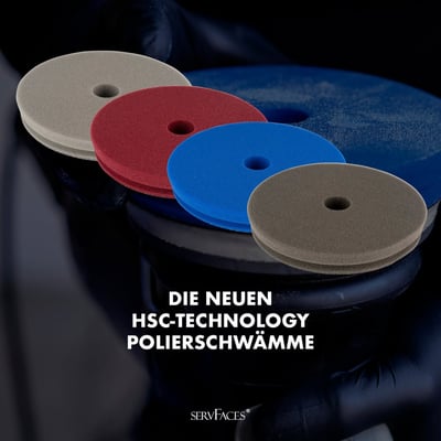 servFaces 修復拋光 海綿墊 德國製品 HSC Thermo Sponge Pads  3.5 / 5.5 / 6.5 吋1